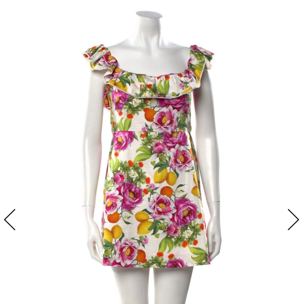 Borgo De Nor Floral Off Shoulder Mini Dress